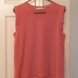 Loft Ruffle Sleeves Top